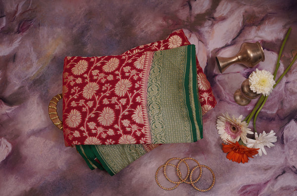 Georgette Khaddi Saree